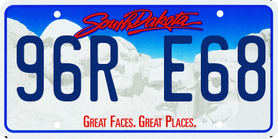 SD license plate 96RE68