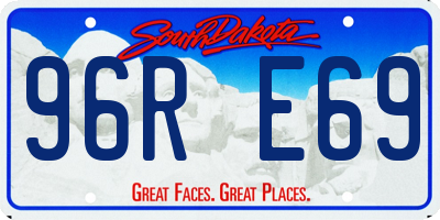 SD license plate 96RE69
