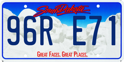 SD license plate 96RE71