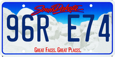SD license plate 96RE74