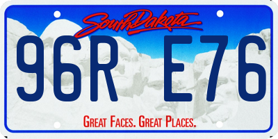 SD license plate 96RE76