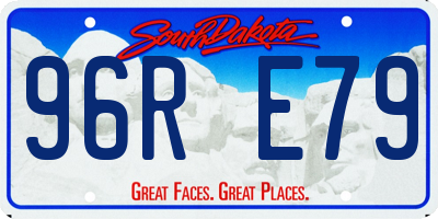 SD license plate 96RE79