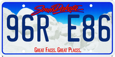 SD license plate 96RE86
