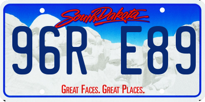 SD license plate 96RE89