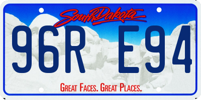 SD license plate 96RE94