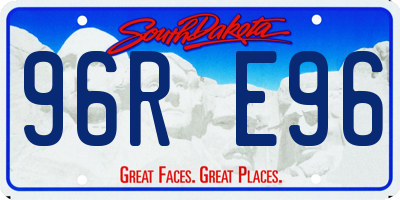 SD license plate 96RE96