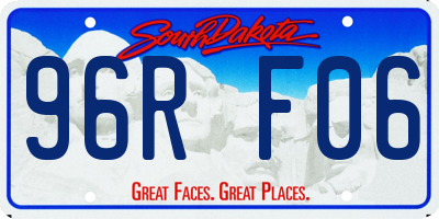 SD license plate 96RF06