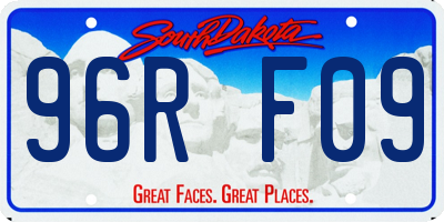 SD license plate 96RF09