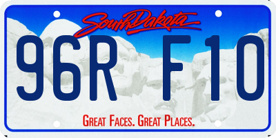 SD license plate 96RF10