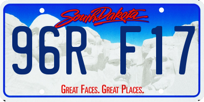 SD license plate 96RF17