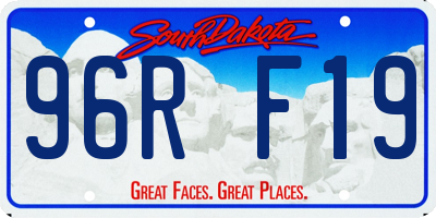 SD license plate 96RF19