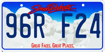 SD license plate 96RF24