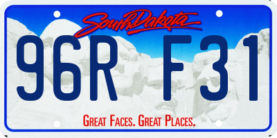 SD license plate 96RF31