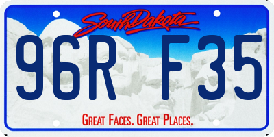 SD license plate 96RF35