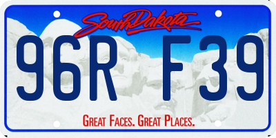 SD license plate 96RF39