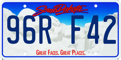 SD license plate 96RF42