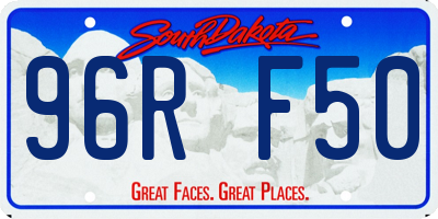 SD license plate 96RF50