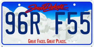 SD license plate 96RF55