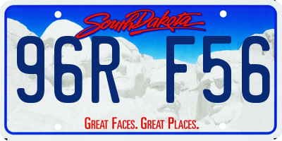SD license plate 96RF56