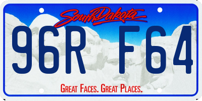 SD license plate 96RF64