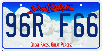 SD license plate 96RF66