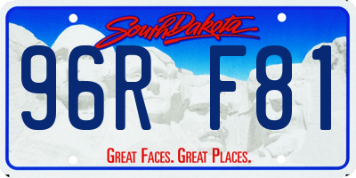 SD license plate 96RF81