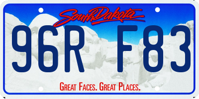 SD license plate 96RF83