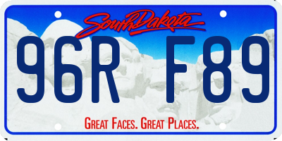 SD license plate 96RF89