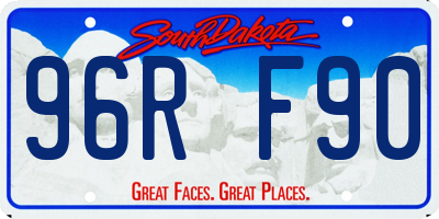 SD license plate 96RF90