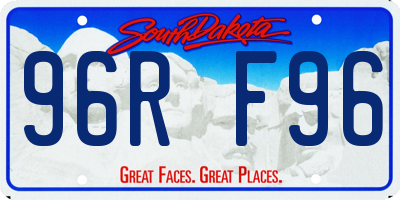 SD license plate 96RF96