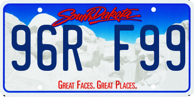 SD license plate 96RF99
