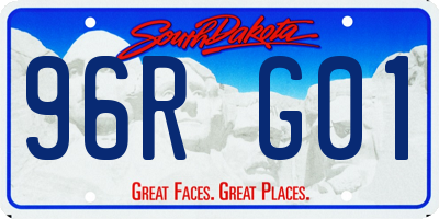 SD license plate 96RG01
