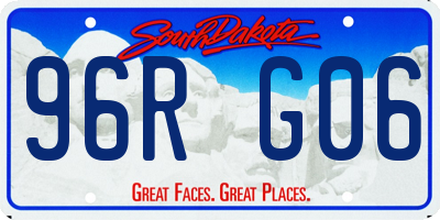 SD license plate 96RG06