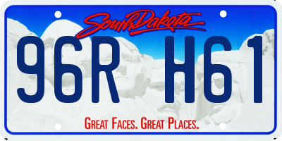SD license plate 96RH61