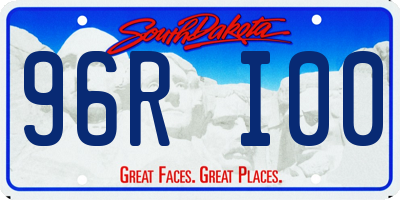 SD license plate 96RI00