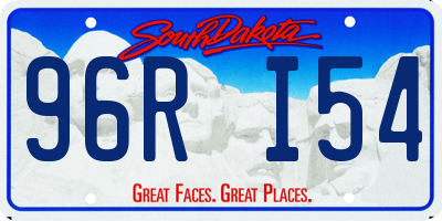 SD license plate 96RI54