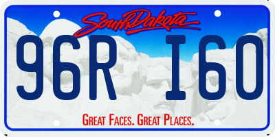 SD license plate 96RI60