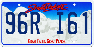 SD license plate 96RI61