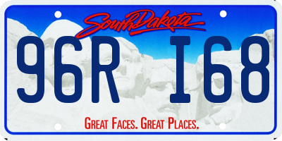 SD license plate 96RI68