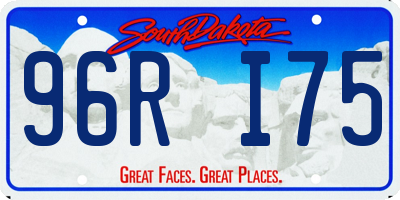 SD license plate 96RI75