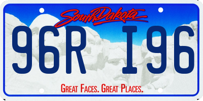 SD license plate 96RI96