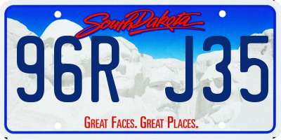 SD license plate 96RJ35