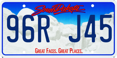 SD license plate 96RJ45