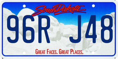 SD license plate 96RJ48