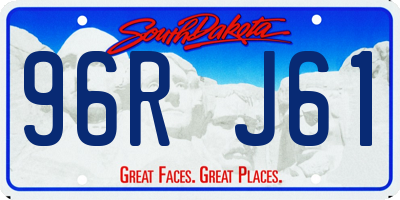 SD license plate 96RJ61