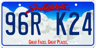 SD license plate 96RK24