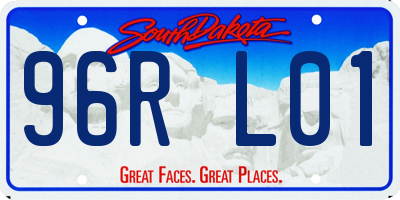SD license plate 96RL01