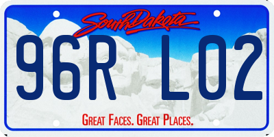 SD license plate 96RL02