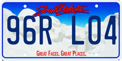 SD license plate 96RL04