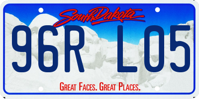 SD license plate 96RL05
